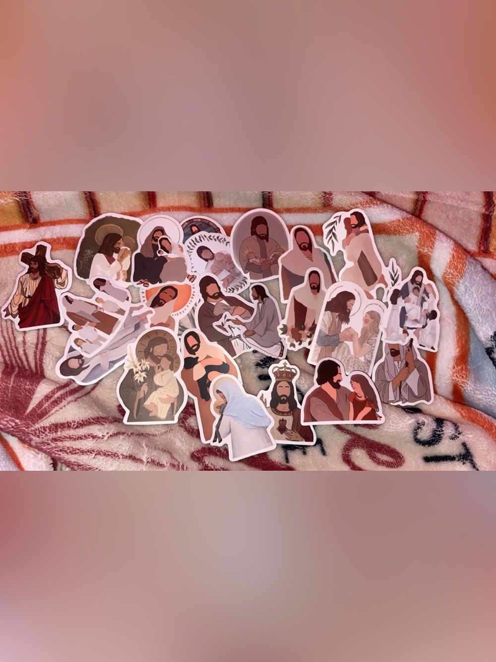 Religious Illustration Sticker Pack - Warm Earth Tones